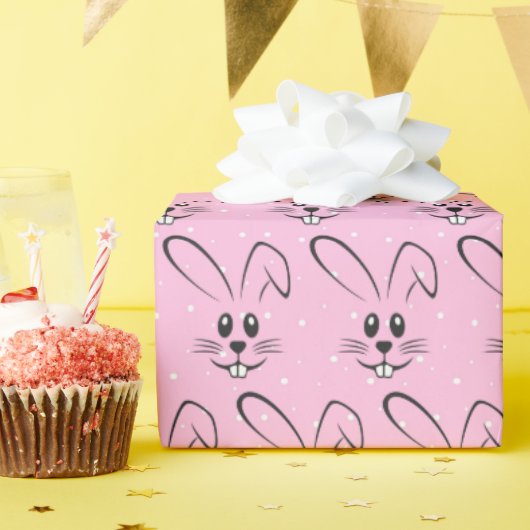 Papier Cadeau Bonnets mignons en Pois (Fête d'anniversaire)