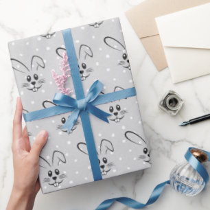 Papier Cadeau Bonnets mignons en Pois