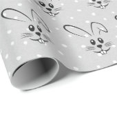 Papier Cadeau Bonnets mignons en Pois (Coin rond)