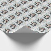 Papier Cadeau Bonobo Cute Baby Pastel Motif d'aquarelle (Coin)