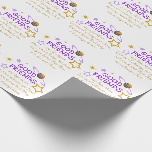 Papier Cadeau Bons amis (Coin)