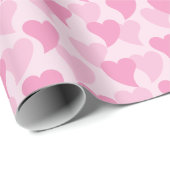 Papier Cadeau Bons Coeurs Motif sans couture (Coin rond)