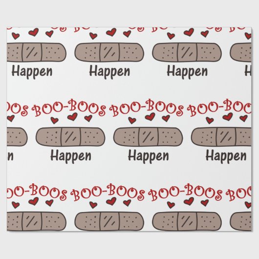 Papier Cadeau Boo Boos arrive (Plat)