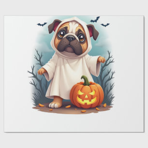 Papier Cadeau Boo le bouledogue fantôme
