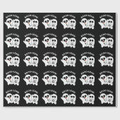 Papier Cadeau Boo-lean Funny Computer Ghost Boolean Pun Dark BG (Plat)