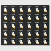 Papier Cadeau Boo-nana Funny Ghost Banana Pun Dark BG (Plat)