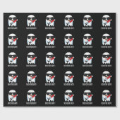 Papier Cadeau Boo-ster Shot Funny Ghost Vaccine Pun Dark BG (Plat)