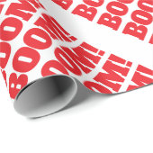 Papier Cadeau BOOM Élégant minimaliste moderne professionnel sim (Coin rond)