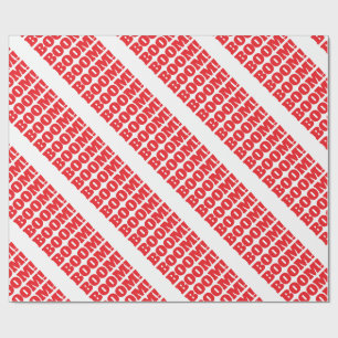 Papier Cadeau BOOM Élégant minimaliste moderne simple profession