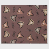 Papier Cadeau Boomerangs atomique Starbursts Dark Academia (Plat)