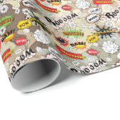 Papier Cadeau Booom Military Gear Wrapping Paper (Coin rond)