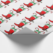 Papier Cadeau Boot Cowboy De Noël Occidental Avec Sucres de cann (Coin)