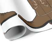 Papier Cadeau Boots de Cowboy (Coin rond)