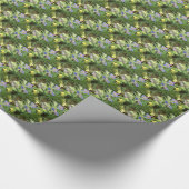 Papier Cadeau BORAGE bleu rose vert — IMPRIMER ECHO (Coin)