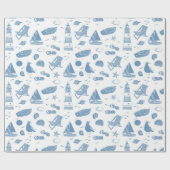 Papier Cadeau Bord de mer (Plat)