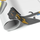 Papier Cadeau Bordage de teckel (Coin rond)