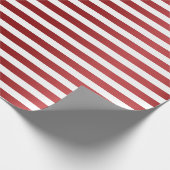 Papier Cadeau Bordeaux Bordeaux Rouge Grilles Lignes Blanc Minim (Coin)