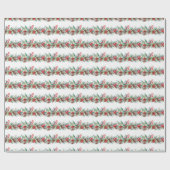 Papier Cadeau Bordure aquarelle rustique (Plat)
