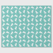 Papier Cadeau Bordure Collie Chien Chien Chien Puppy (Plat)