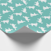 Papier Cadeau Bordure Collie Chien Chien Chien Puppy (Coin)