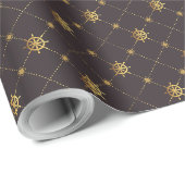 Papier Cadeau Borne d'or (Coin rond)