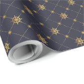 Papier Cadeau Borne d'or (Coin rond)