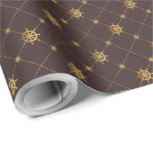 Papier Cadeau Borne d'or (Coin rond)