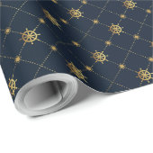 Papier Cadeau Borne d'or (Coin rond)