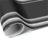 Papier Cadeau Borne noire (Coin rond)