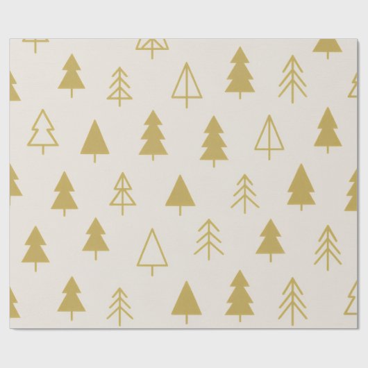 Papier Cadeau Bosquet Doré (Plat)