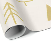 Papier Cadeau Bosquet Doré (Coin rond)