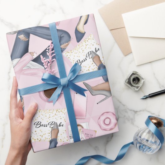 Papier Cadeau Boss Babe, Girl Power Wrapper Papier (Cadeaux)