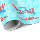 Papier Cadeau Boston (Coin rond)