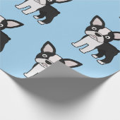 Papier Cadeau Boston mignon Terrier (Coin)