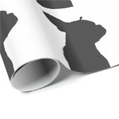 Papier Cadeau Boston Terrier (Coin rond)