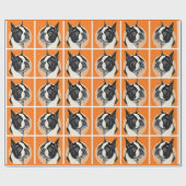 Papier Cadeau Boston terrier (Plat)