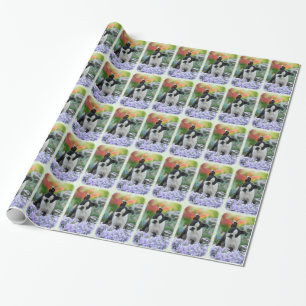 Papier Cadeau Boston Terrier Chien Cute Chiot Portrait Photo -