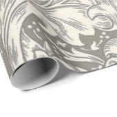 Papier Cadeau Bot floral à fleurs à boutons de William Morris Ba (Coin rond)