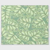 Papier Cadeau Botanic jungle seamless pattern in pastel green co (Plat)