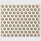 Papier Cadeau Botanique de Noël simple (Plat)