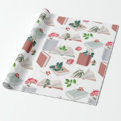 Papier Cadeau Botanique Livres & Bibliothèque Motif de lecture (Déroulé)