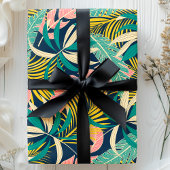 Papier Cadeau Botanique Tropical Summer Palm Feuille