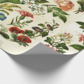 Papier Cadeau Botaniques de fleurs (Coin)