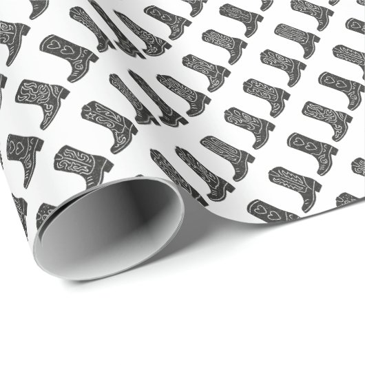 Papier Cadeau Bottes (Coin rond)