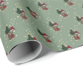 Papier Cadeau Bottes de Noël de l'Alaska (Coin rond)