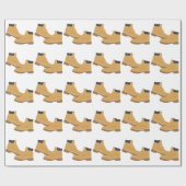 Papier Cadeau Bottes de travail (Plat)