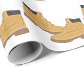 Papier Cadeau Bottes de travail (Coin rond)