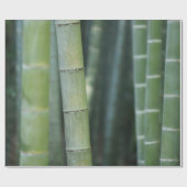 Papier Cadeau Bottes en bambou vert (Plat)