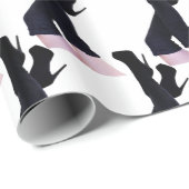 Papier Cadeau Bottes en cuir noir à hauteur de cuisse Thunder_Co (Coin rond)