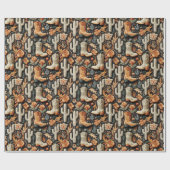 Papier Cadeau Bottes Et Cactus (Plat)